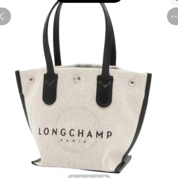 Longchamp Essential XS canvas tote Bag in ecru